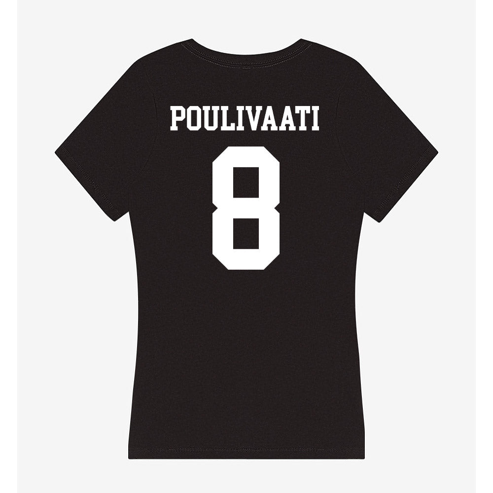 Nevada - NCAA Women's Basketball : Olivia Poulivaati - Women's V-Neck T-Shirt-1