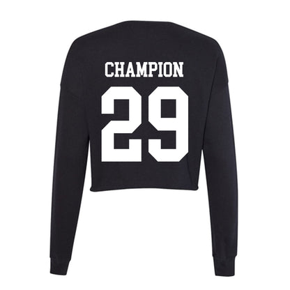 Nevada - NCAA Football : Christopher Champion - Women's Cropped Crew Fleece-1