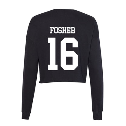 Nevada - NCAA Baseball : Peyton Fosher - Women's Cropped Crew Fleece-1