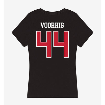 Ball State - NCAA Football : Nathan Voorhis - Women's V-Neck T-Shirt-1