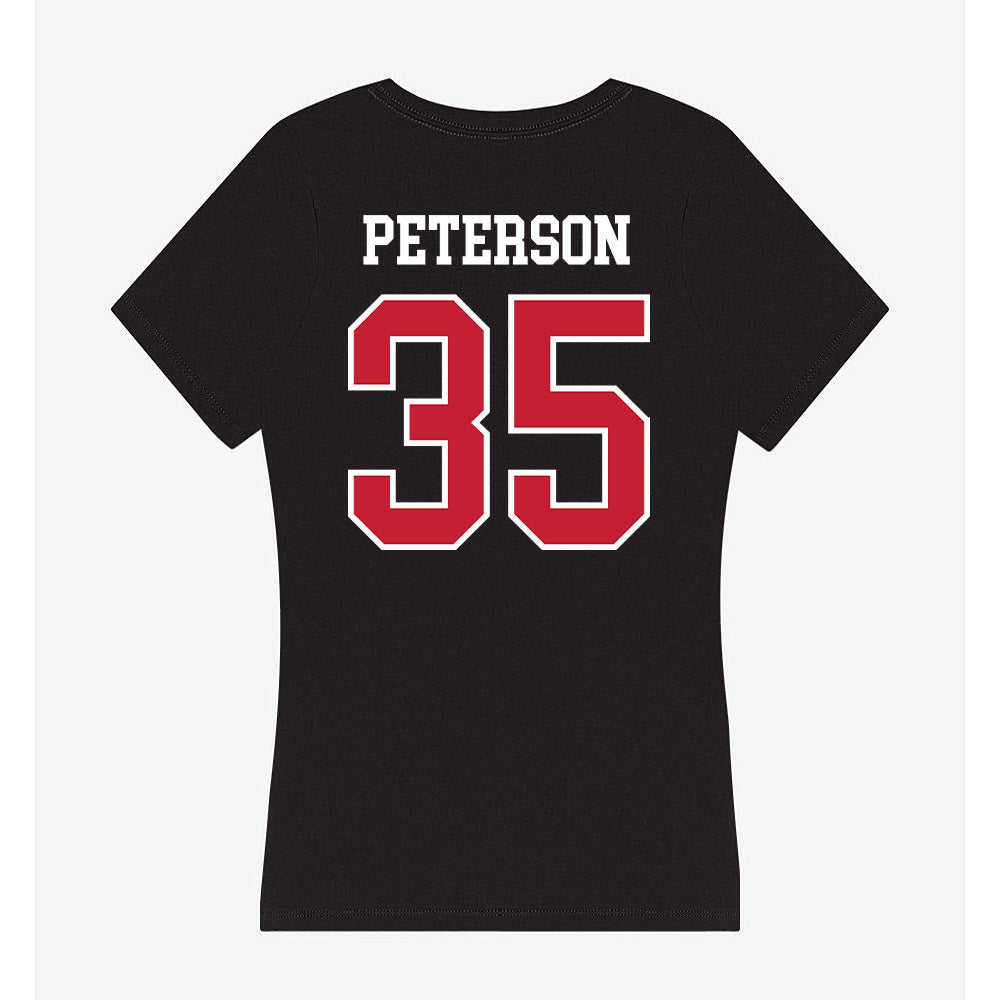 Ball State - NCAA Football : Russell Peterson - Women's V-Neck T-Shirt-1