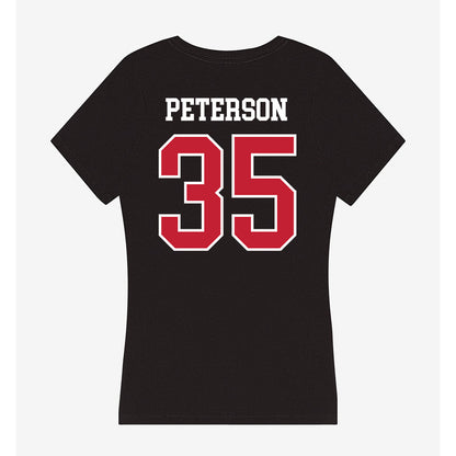 Ball State - NCAA Football : Russell Peterson - Women's V-Neck T-Shirt-1