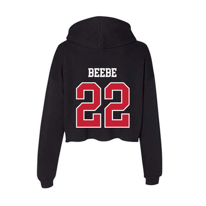 Ball State - NCAA Football : Jack Beebe - Women's Crop Fleece Hoodie-1