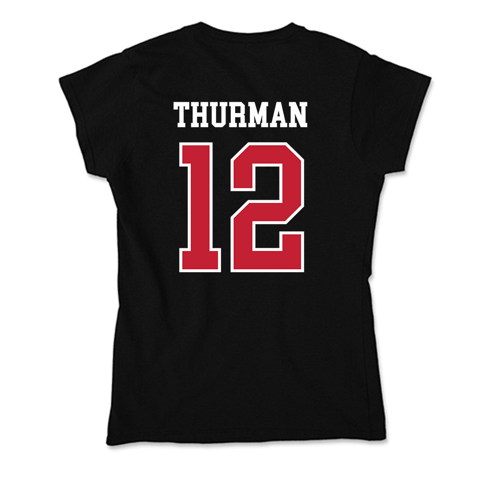 Ball State - NCAA Softball : Jordyn Thurman - Soft Style Women’s T-Shirt-1