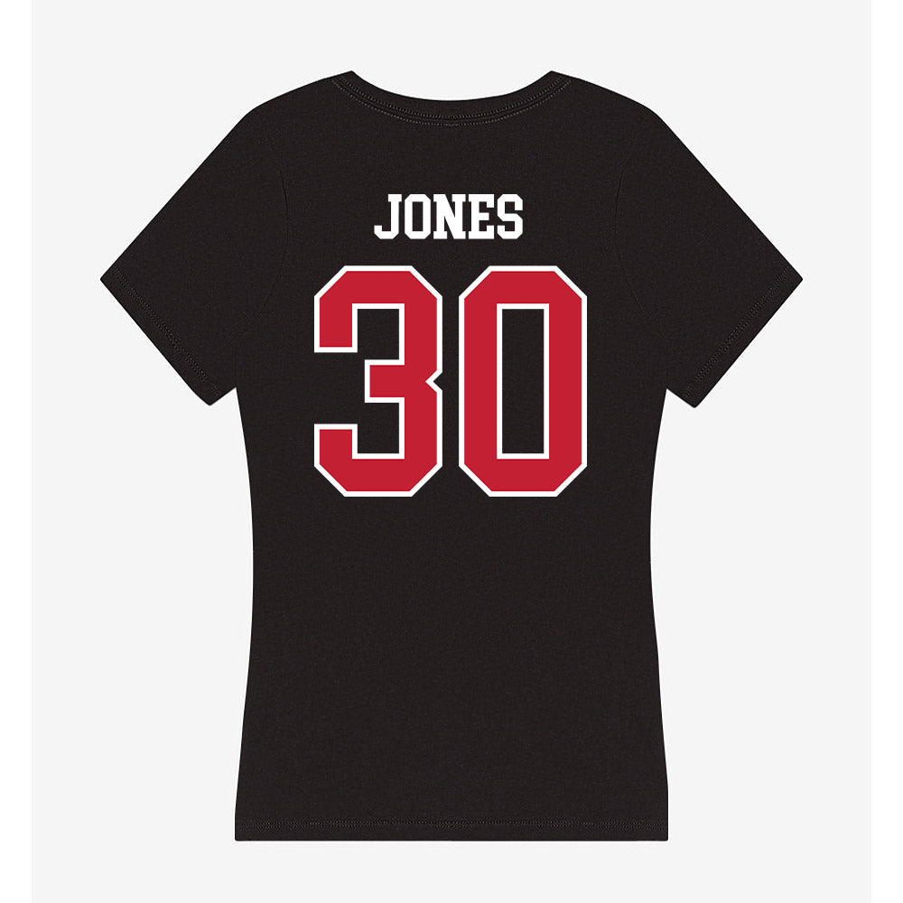 Ball State - NCAA Football : Jalon Jones - Women's V-Neck T-Shirt-1