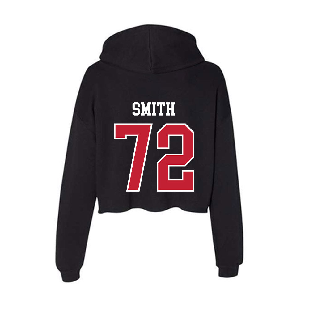Ball State - NCAA Football : Cody Smith - Women's Crop Fleece Hoodie-1