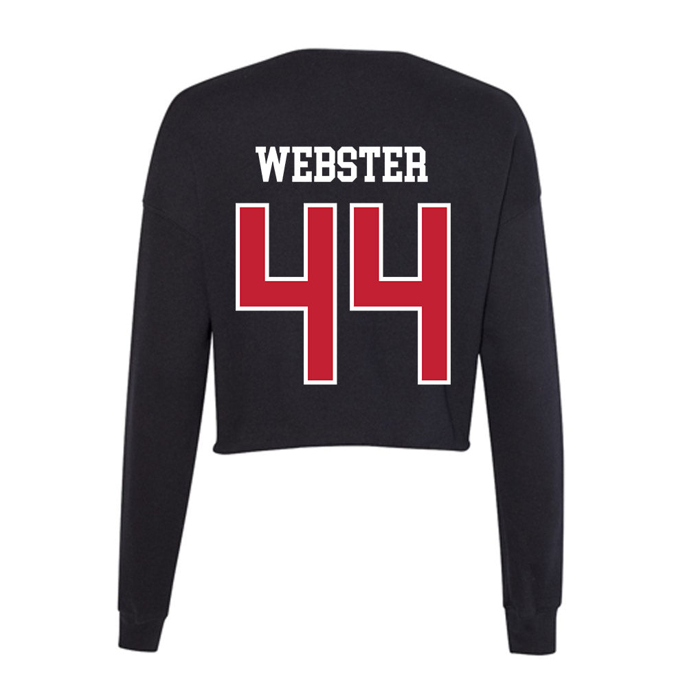 Ball State - NCAA Football : Maximus Webster - Women's Cropped Crew Fleece-1