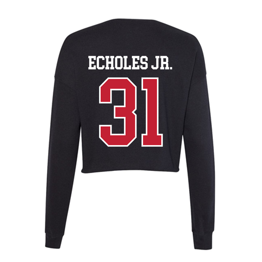 Ball State - NCAA Football : DeJuan Echoles Jr. - Women's Cropped Crew Fleece-1