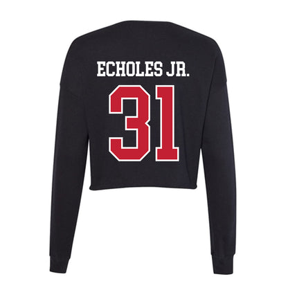 Ball State - NCAA Football : DeJuan Echoles Jr. - Women's Cropped Crew Fleece-1