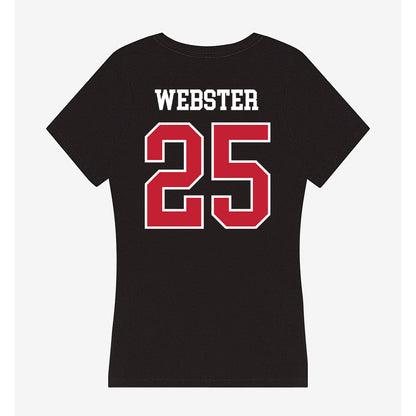 Ball State - NCAA Football : Mikeah Webster - Women's V-Neck T-Shirt-1