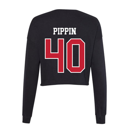 Ball State - NCAA Football : DC Pippin - Women's Cropped Crew Fleece-1