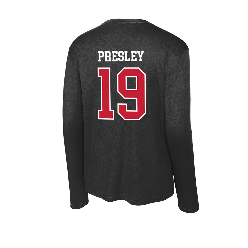 Ball State - NCAA Football : Nick Presley - Activewear Long Sleeve T-Shirt-1