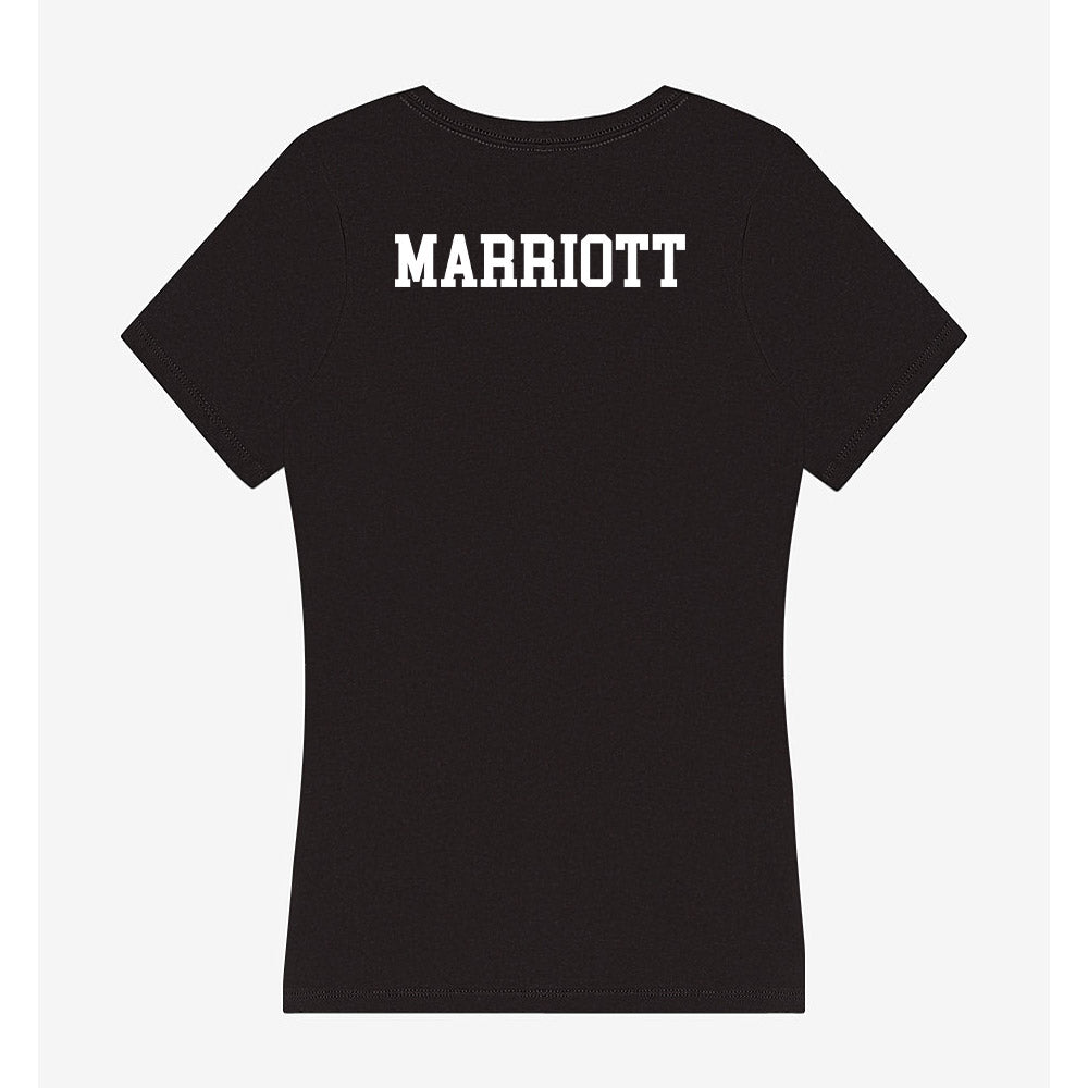 Ball State - NCAA Women's Swimming & Diving : Tommy-Anne Marriott - Women's V-Neck T-Shirt-1