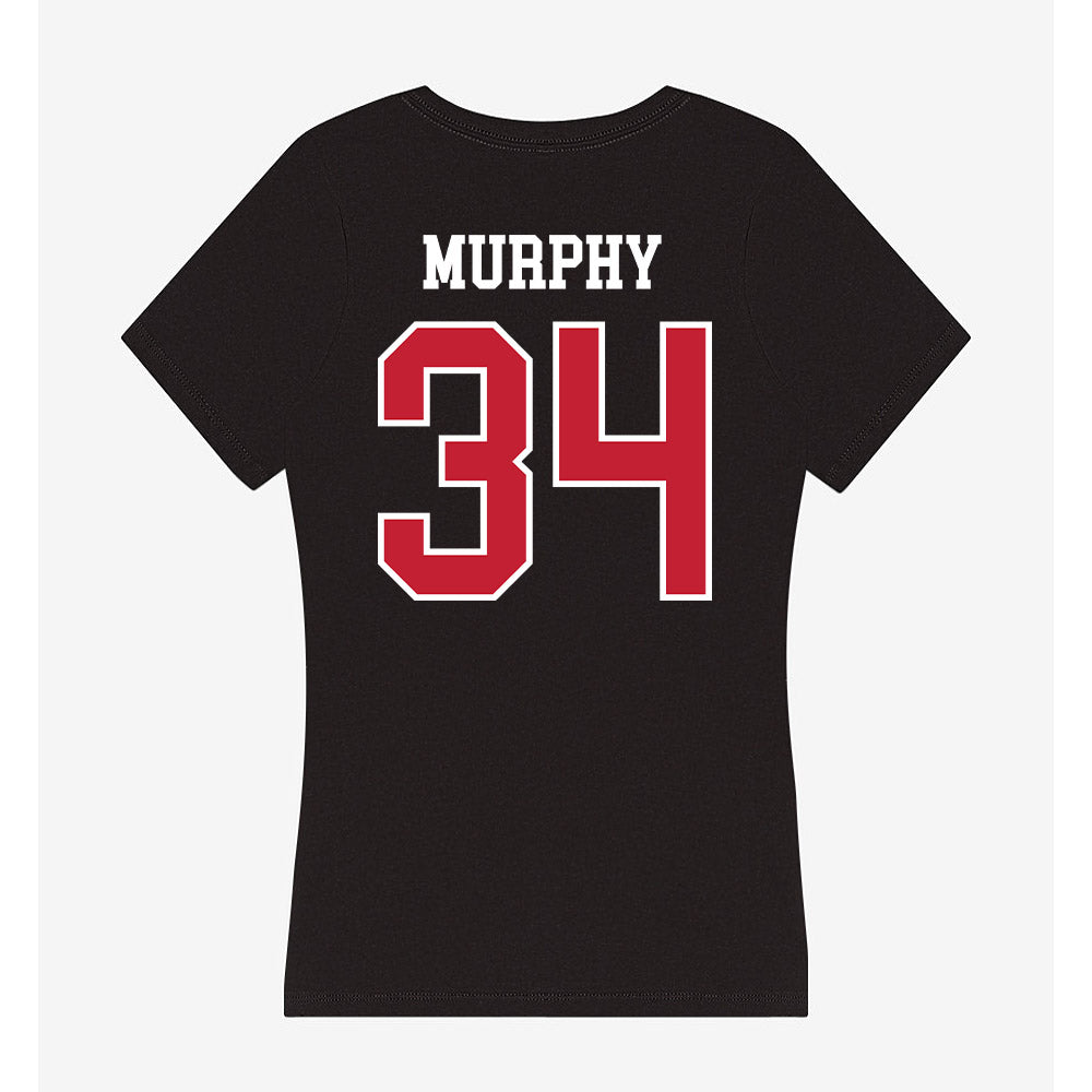 Ball State - NCAA Baseball : Trent Murphy - Women's V-Neck T-Shirt-1