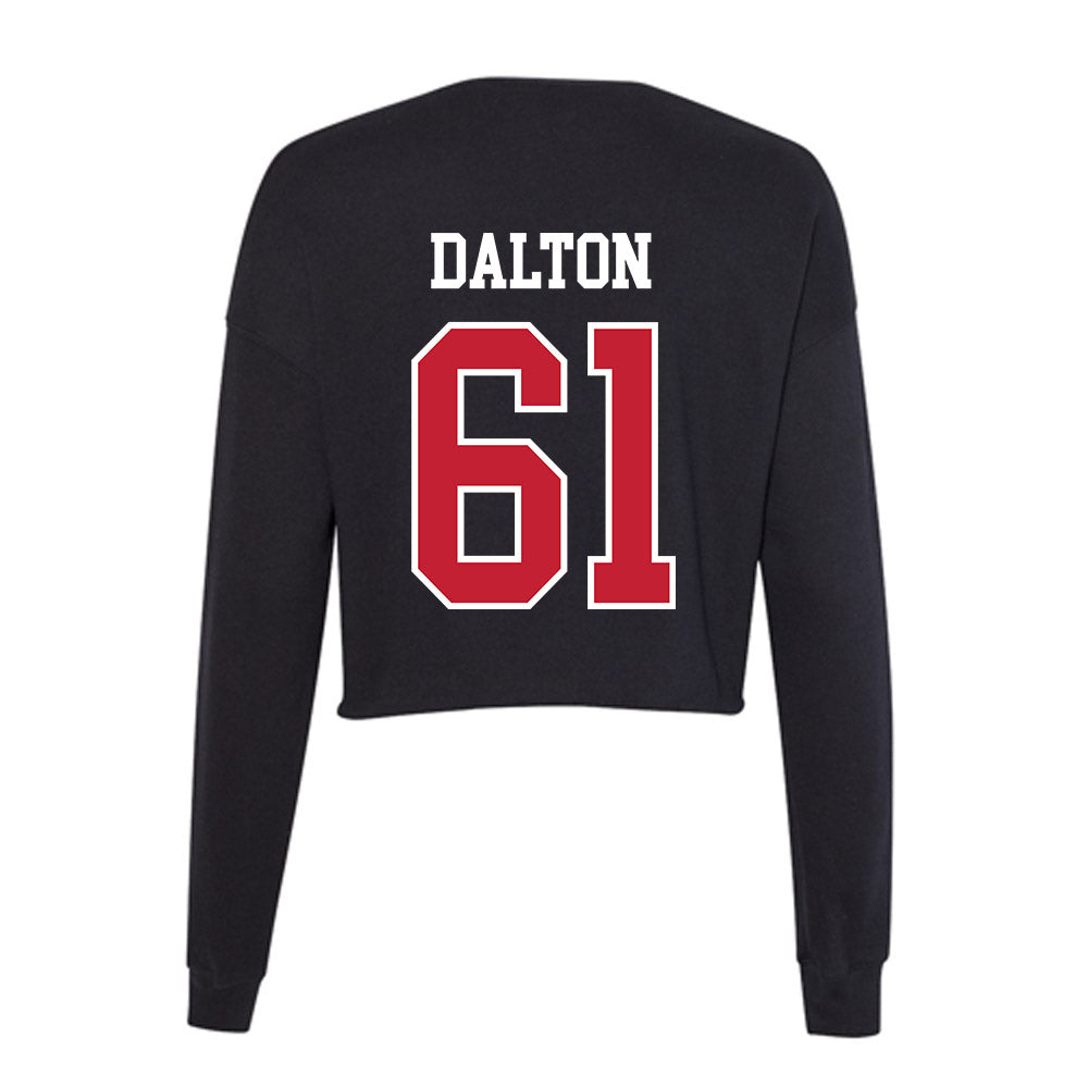 Ball State - NCAA Football : Luke Dalton - Women's Cropped Crew Fleece-1