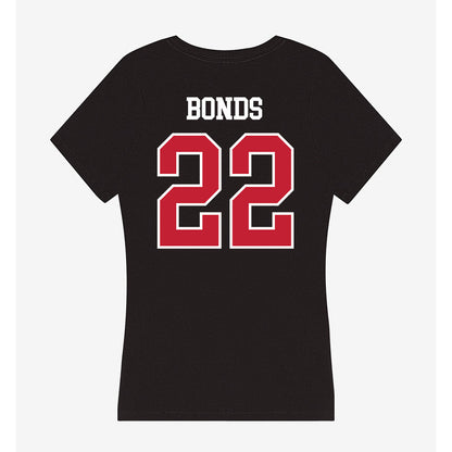 Ball State - NCAA Football : Jalen Bonds - Women's V-Neck T-Shirt-1