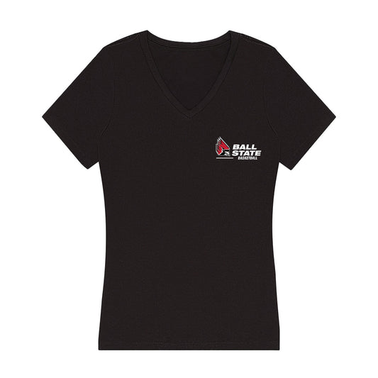 Ball State - NCAA Women's Basketball : Giorgia Gorini - Women's V-Neck T-Shirt-0