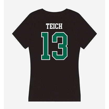 Tulane - NCAA Men's Basketball : Joseph Teich - Women's V-Neck T-Shirt-1