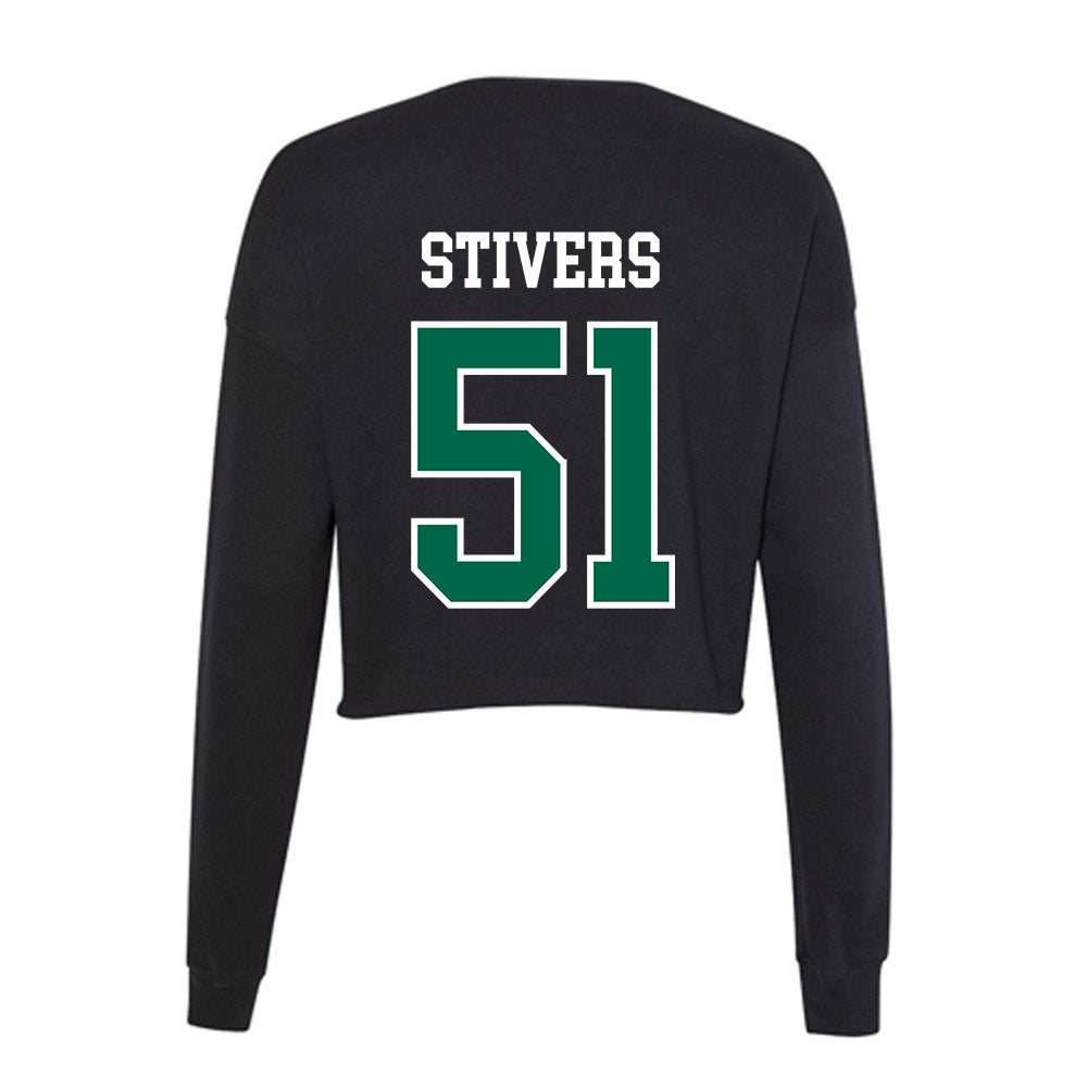Tulane - NCAA Football : John Stivers - Women's Cropped Crew Fleece-1