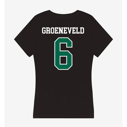 Tulane - NCAA Baseball : Aj Groeneveld - Women's V-Neck T-Shirt-1