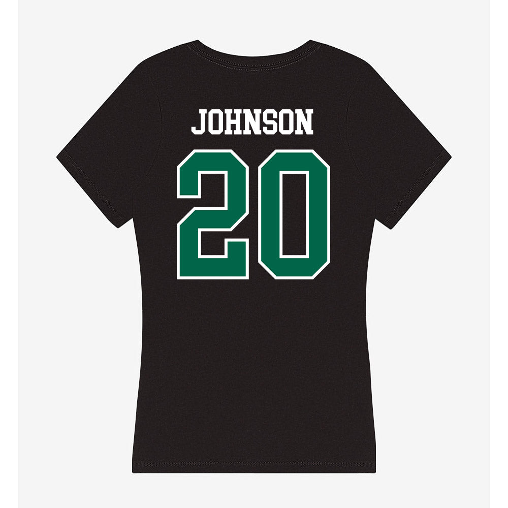 Tulane - NCAA Football : Jahiem Johnson - Women's V-Neck T-Shirt-1