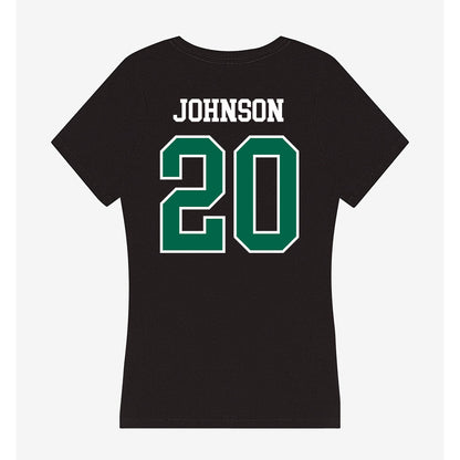 Tulane - NCAA Football : Jahiem Johnson - Women's V-Neck T-Shirt-1