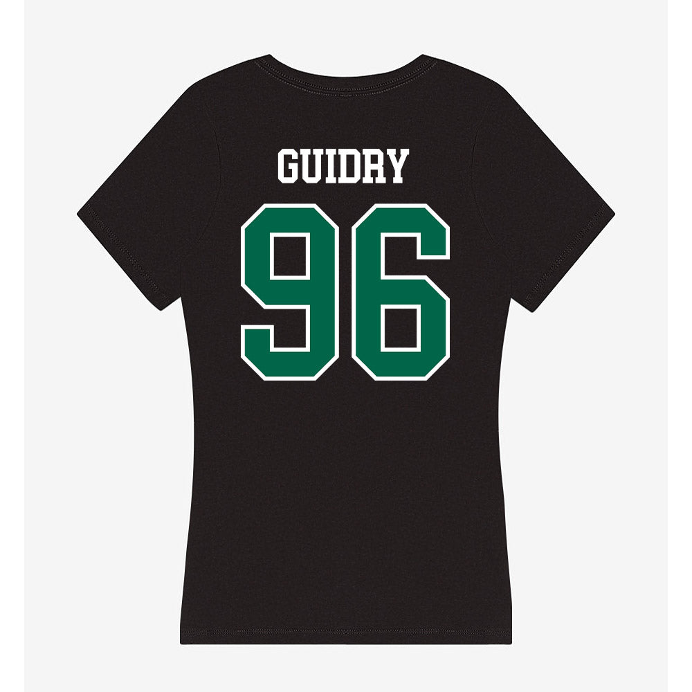 Tulane - NCAA Football : Geordan Guidry - Women's V-Neck T-Shirt-1