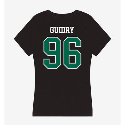 Tulane - NCAA Football : Geordan Guidry - Women's V-Neck T-Shirt-1