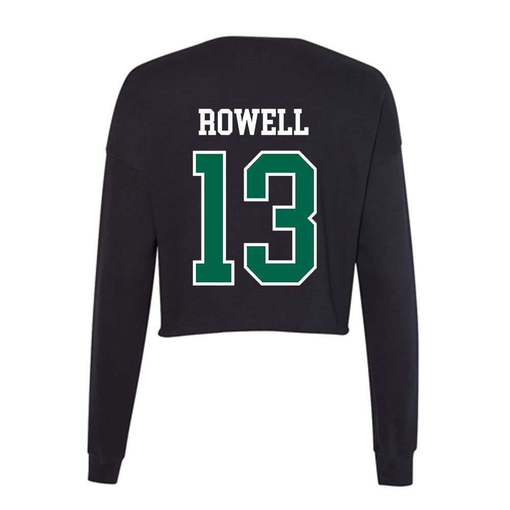 Tulane - NCAA Baseball : Brett Rowell - Women's Cropped Crew Fleece-1