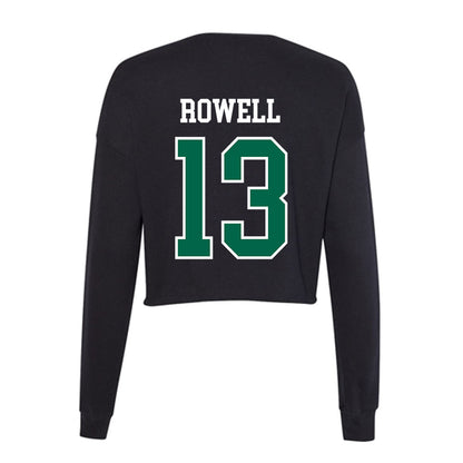 Tulane - NCAA Baseball : Brett Rowell - Women's Cropped Crew Fleece-1