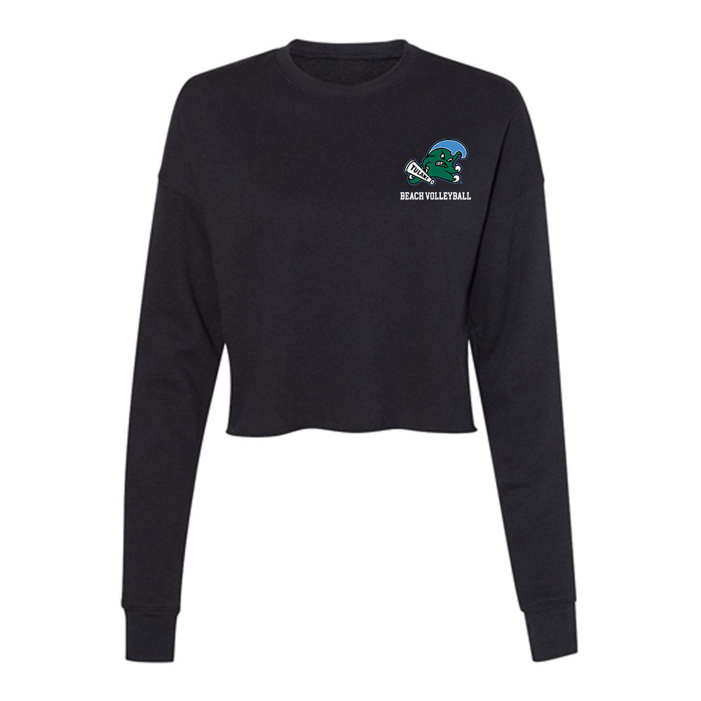 Tulane - NCAA Beach Volleyball : Bella Griffin - Women's Cropped Crew Fleece-0