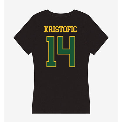 GMU - NCAA Women's Volleyball : Grace Kristofic - Women's V-Neck T-Shirt-1