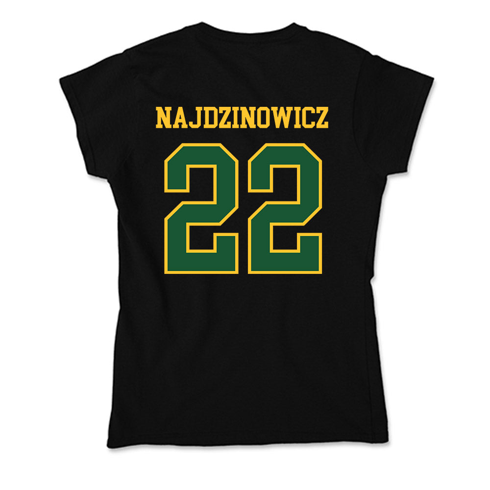 GMU - NCAA Women's Soccer : Abby Najdzinowicz - Soft Style Women’s T-Shirt-1