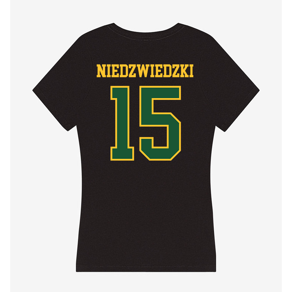 GMU - NCAA Women's Soccer : Tessa Niedzwiedzki - Women's V-Neck T-Shirt-1