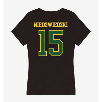 GMU - NCAA Women's Soccer : Tessa Niedzwiedzki - Women's V-Neck T-Shirt-1