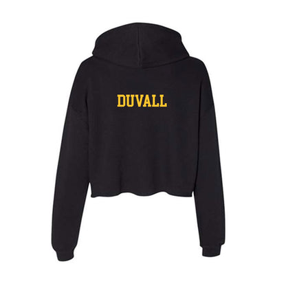 GMU - NCAA Wrestling : Malachi DuVall - Women's Crop Fleece Hoodie-1