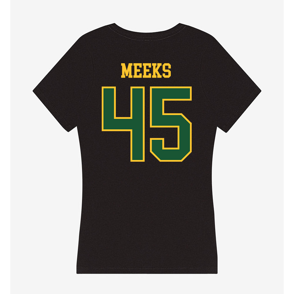 GMU - NCAA Baseball : Gardner Meeks - Women's V-Neck T-Shirt-1