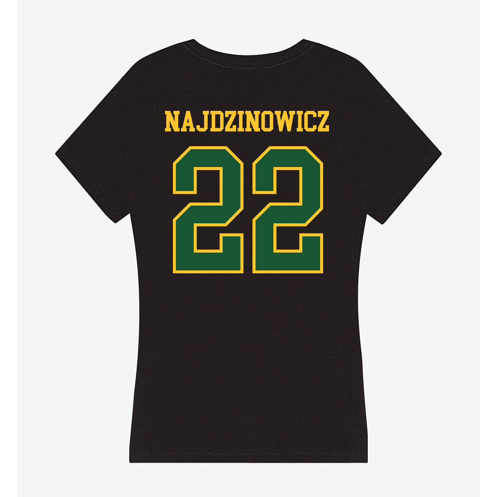 GMU - NCAA Women's Soccer : Abby Najdzinowicz - Women's V-Neck T-Shirt-1