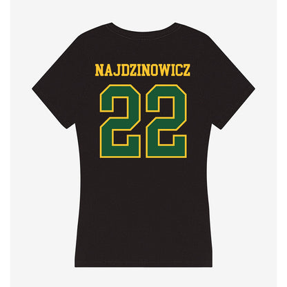 GMU - NCAA Women's Soccer : Abby Najdzinowicz - Women's V-Neck T-Shirt-1