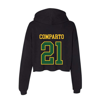 GMU - NCAA Baseball : Shaun Comparto - Women's Crop Fleece Hoodie-1