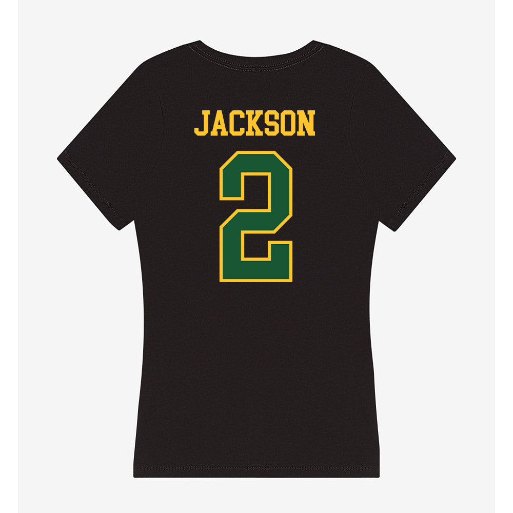GMU - NCAA Men's Soccer : Elijah Jackson - Women's V-Neck T-Shirt-1