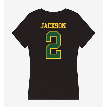 GMU - NCAA Men's Soccer : Elijah Jackson - Women's V-Neck T-Shirt-1