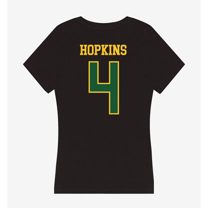 GMU - NCAA Softball : Alyssa Hopkins - Women's V-Neck T-Shirt-1