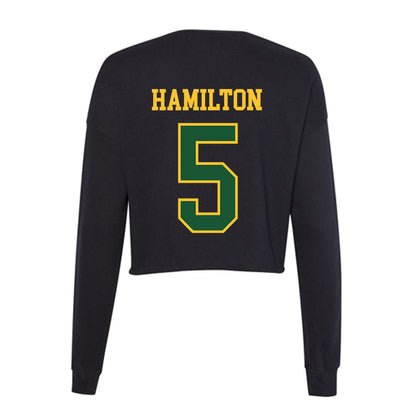 GMU - NCAA Women's Volleyball : Kiera Hamilton - Women's Cropped Crew Fleece-1