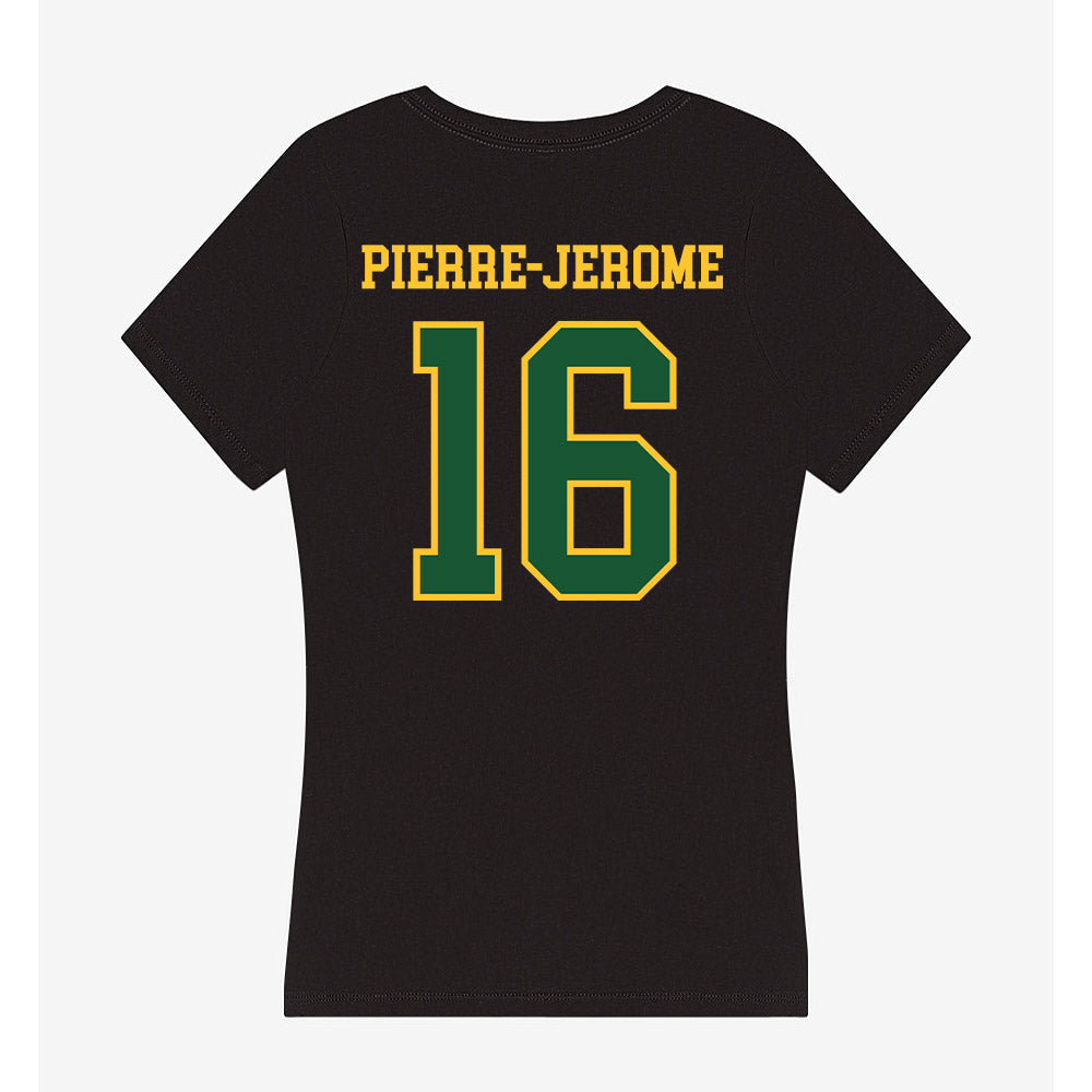 GMU - NCAA Women's Soccer : Milan Pierre-Jerome - Women's V-Neck T-Shirt-1