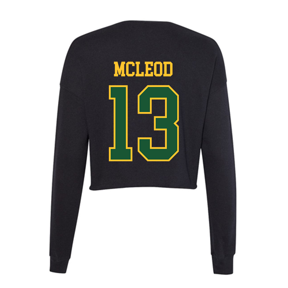 GMU - NCAA Men's Soccer : Tresz McLeod - Women's Cropped Crew Fleece-1