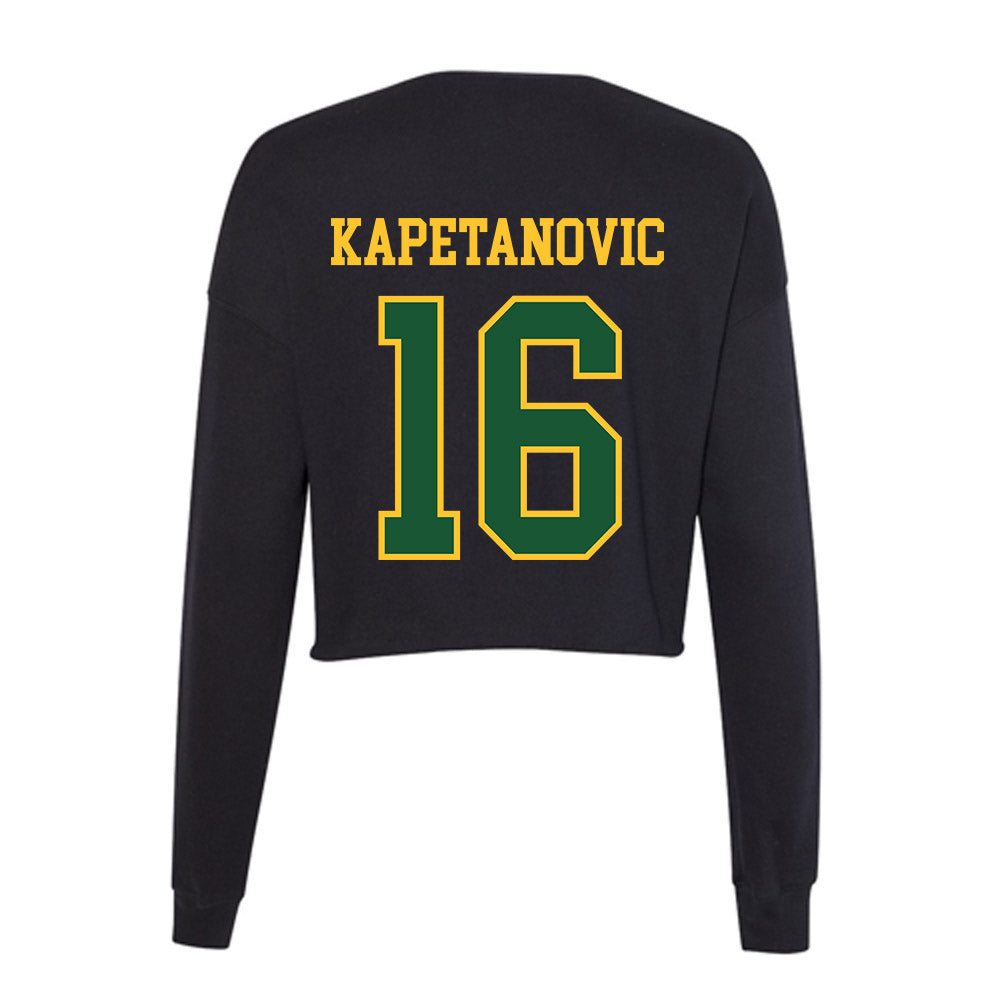 GMU - NCAA Men's Soccer : Alen Kapetanovic - Women's Cropped Crew Fleece-1