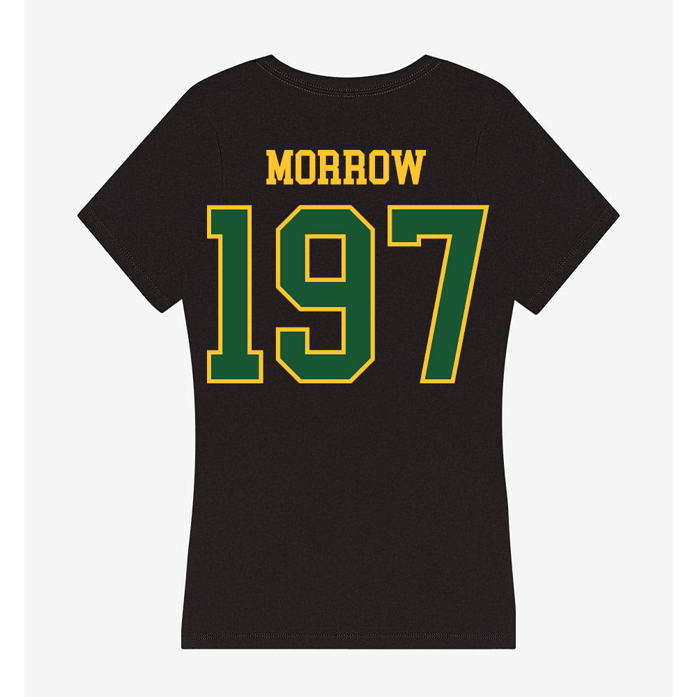 GMU - NCAA Wrestling : Jamil Morrow - Women's V-Neck T-Shirt-1