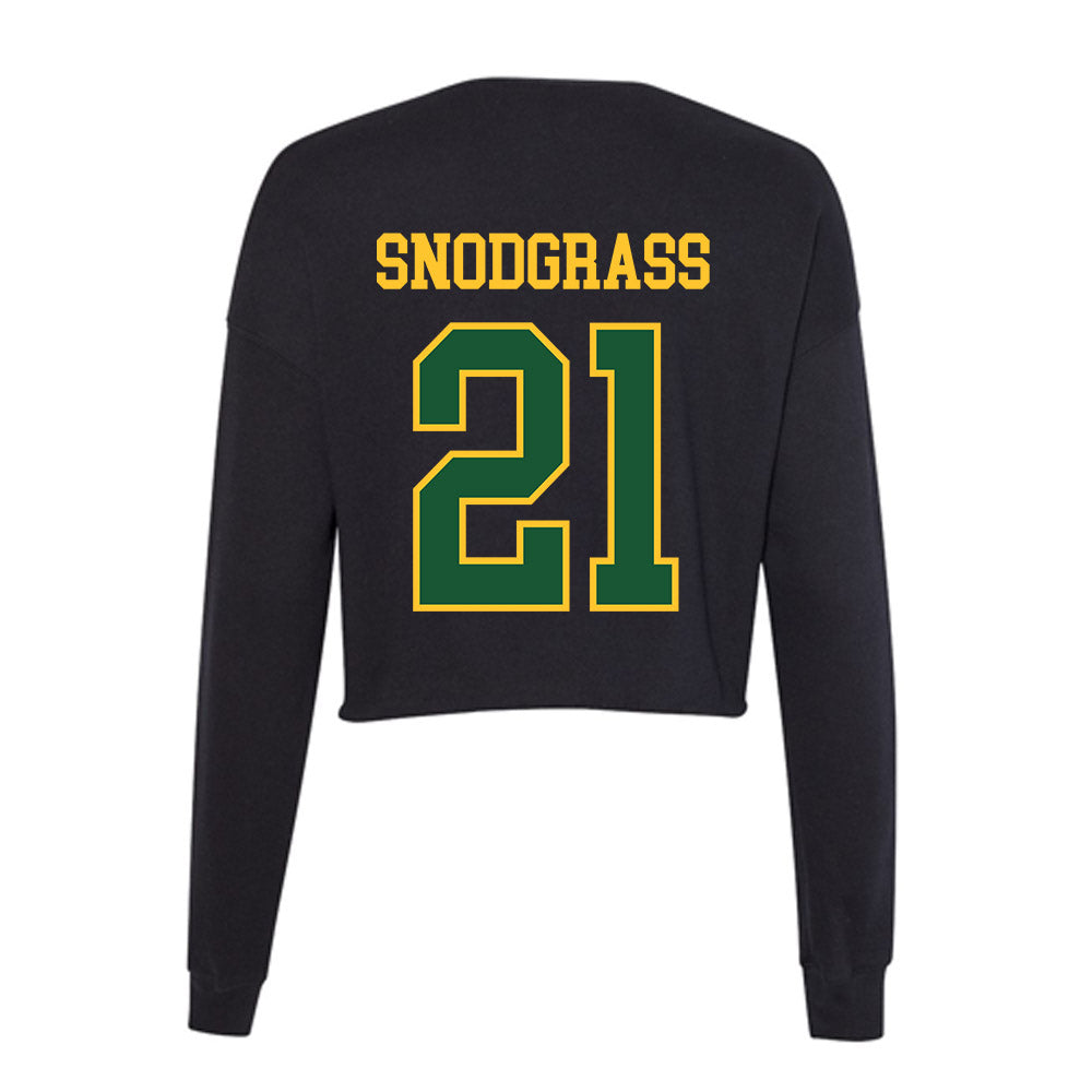 GMU - NCAA Men's Volleyball : Evan Snodgrass - Women's Cropped Crew Fleece-1