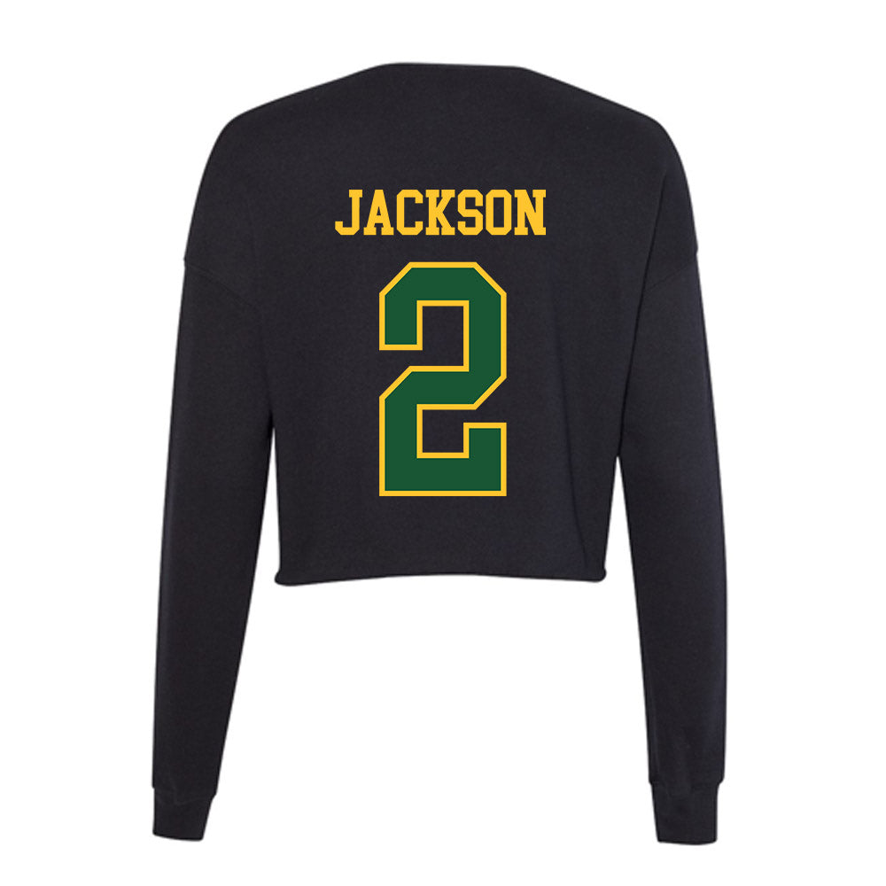 GMU - NCAA Men's Soccer : Elijah Jackson - Women's Cropped Crew Fleece-1